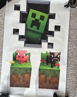Minecraft Poster/Sticker gross -Creeper Schwein Kuh gebrauch