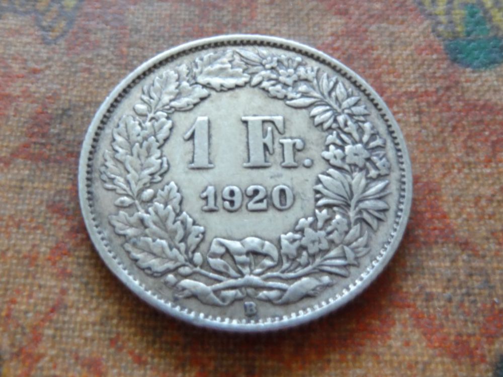 Tutti le monete: 1 Fr. 1920  (A) – Usato da Romanel-sur-Lausanne venduto da Swift13