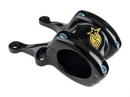 Vorbau Spike Director / black-yellow/ poliert 31.8mm