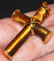 Anhänger L-9275 – Tigerauge Kreuz 4,5x3cm