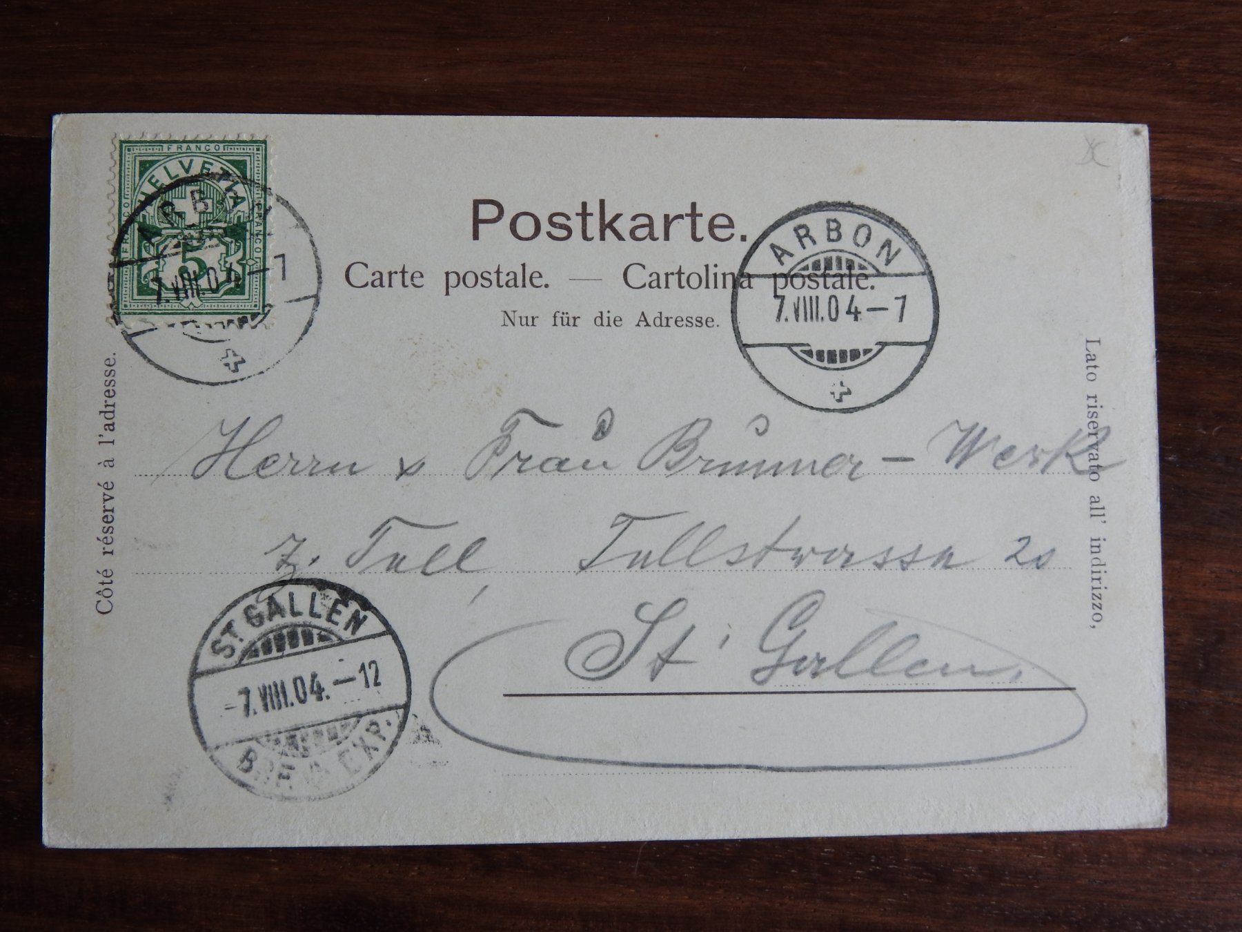 Cartes postales: Gruss aus Arbon ! – D'occasion à Rain par 999-800-K 1