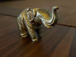 Messing Elefant (3 cm / 3.5 cm hoch)