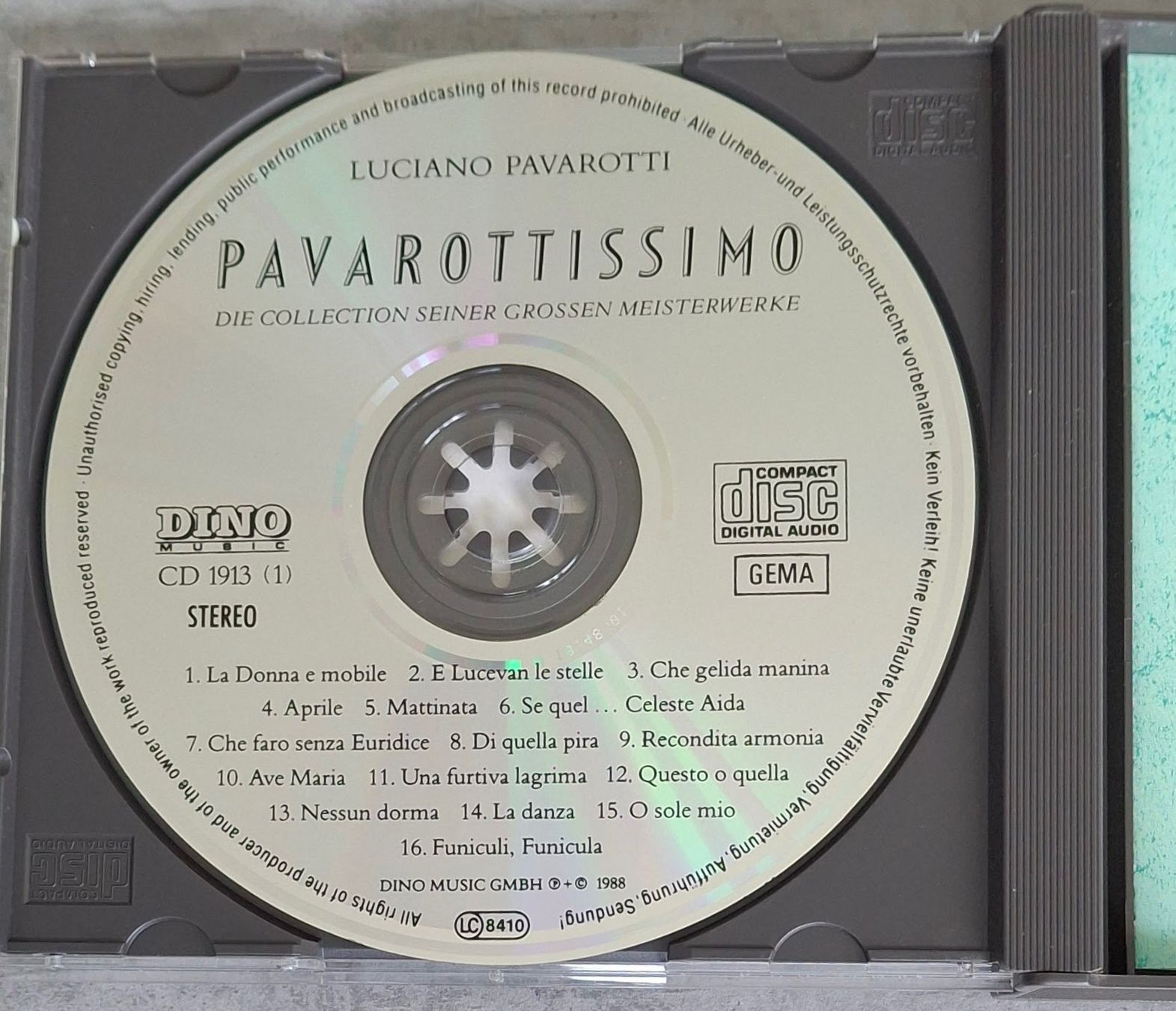 CD: Luciano Pavarotti - Pavarottissimo – Usato da Reinach BL venduto da Chela04 2