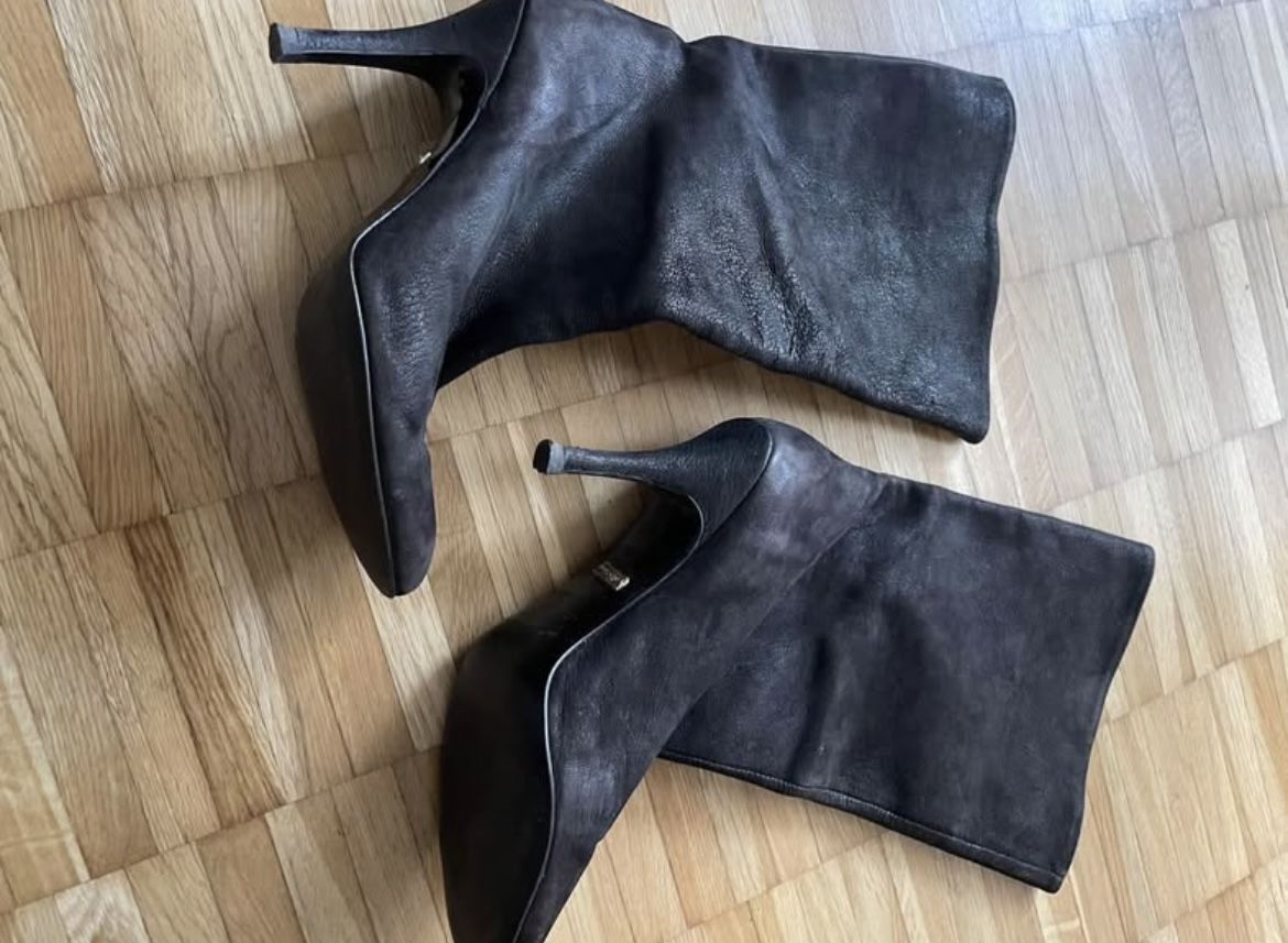 Zara Scarpe da donna: Leather Boots Dark Brown size 37  – Usato da Thalwil venduto da mar_pvx7 2