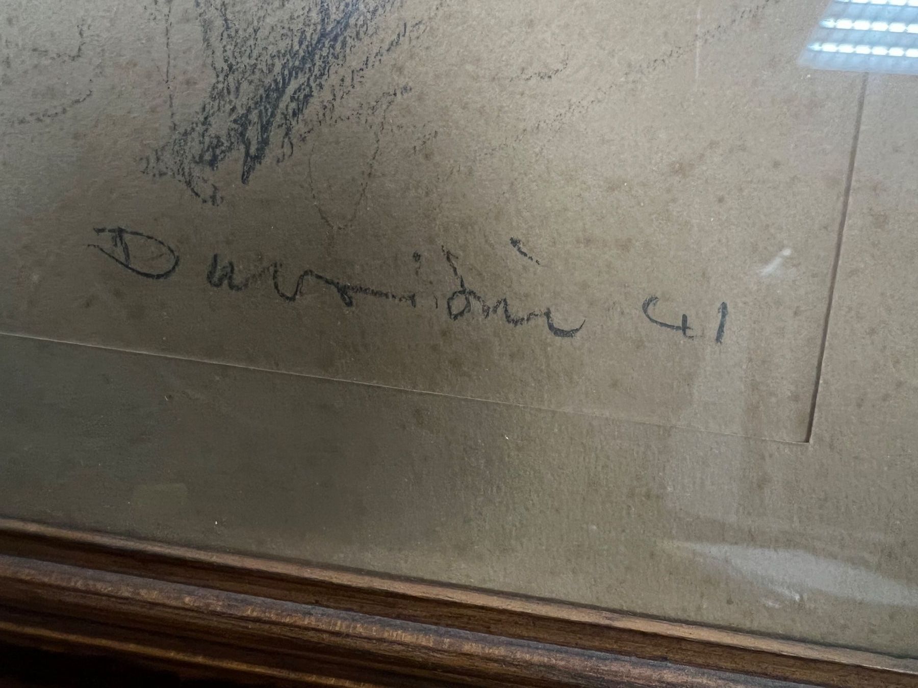 Dipinti: Dessin signé et daté 41 – Usato da Genève venduto da Qanil77 2