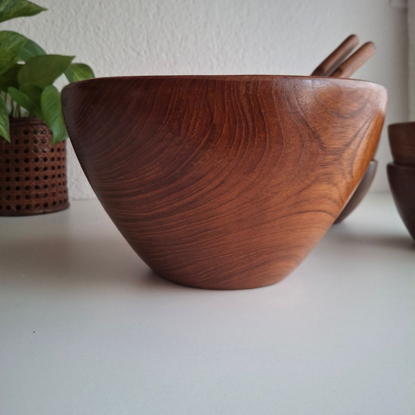 Ciotole: Set de bols en teak vintage – Usato da Neuchâtel venduto da Rochawood 3