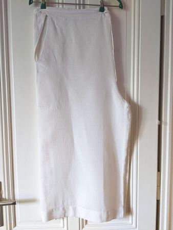 CHRISTA DE CAROUGE : Pantalon d'été blanc, coupe large TU