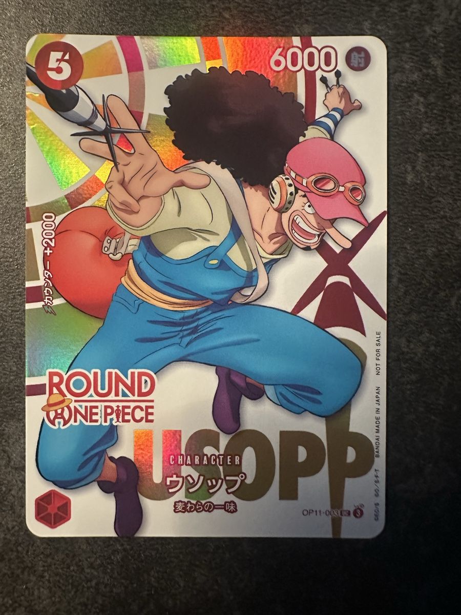 Bandai Sammelbilder & Trading cards: Round One Piece - Usopp Op11-003 – Gebraucht aus Samstagern von kev_dh9s