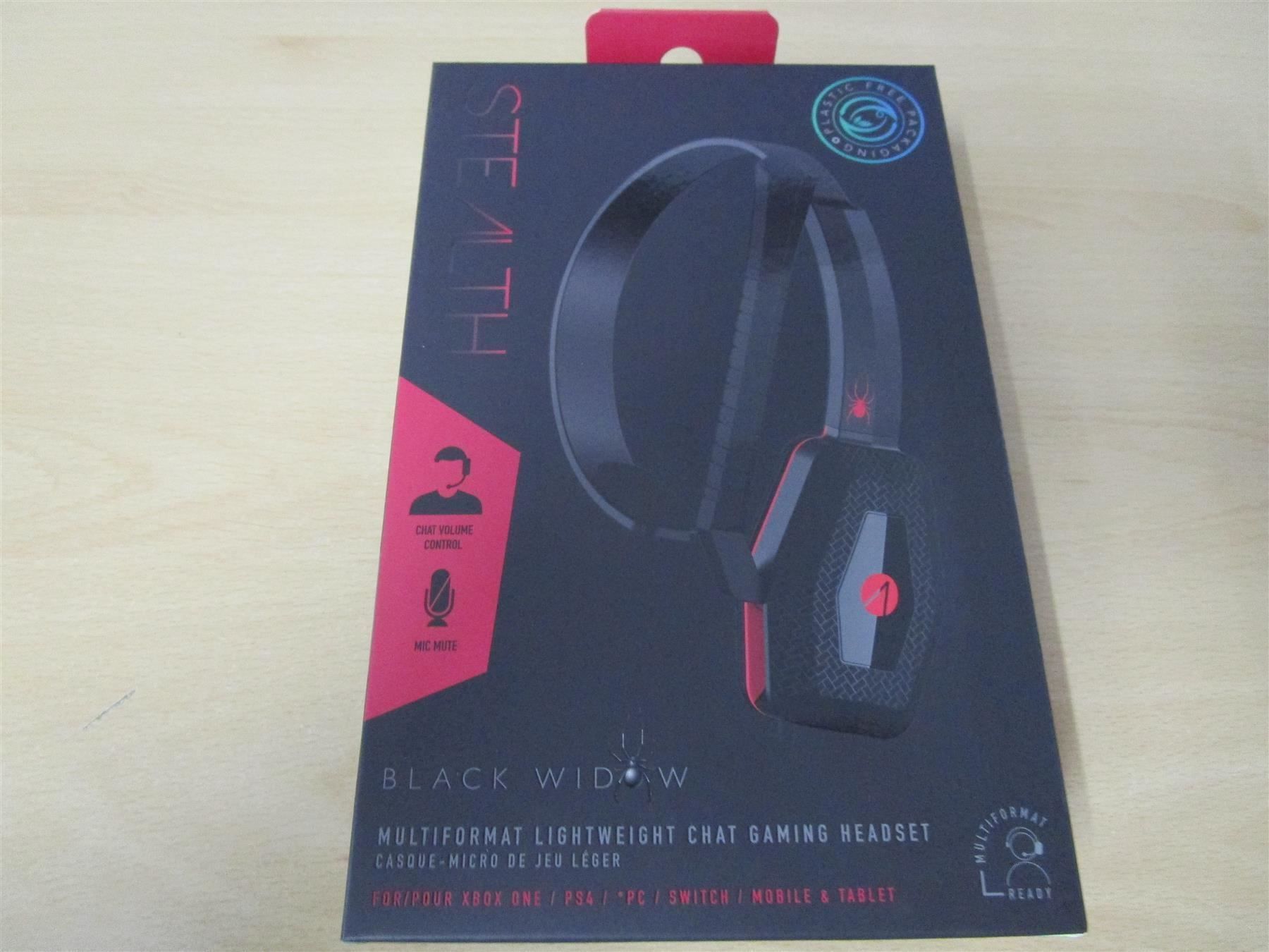 Microsoft Cuffie: Xbox One XP-Black Widow Headset Stealth – Nuovo e nell'imballaggio originale da Goldau venduto da agestuffer