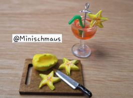 Sternfrucht Karambole Handgemacht, auch für Maileg