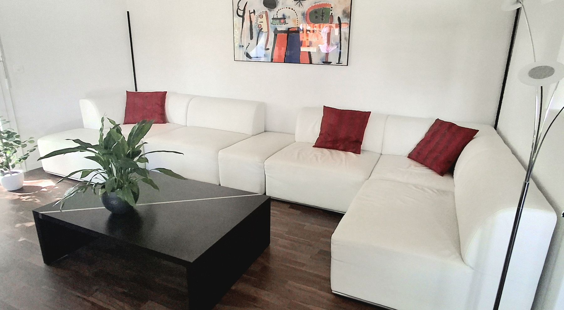 Sofas: Tolle modulare Designercouch - weisses Echtleder – D'occasion à Grosshöchstetten par pas_jdb8 1