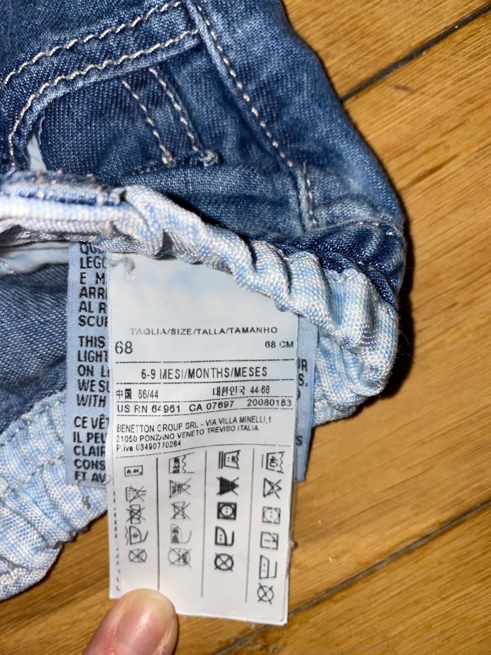 Benetton Pantaloni: Hose Jeans Benetton Gr. 68 – Usato da Bern venduto da Elisa64 3