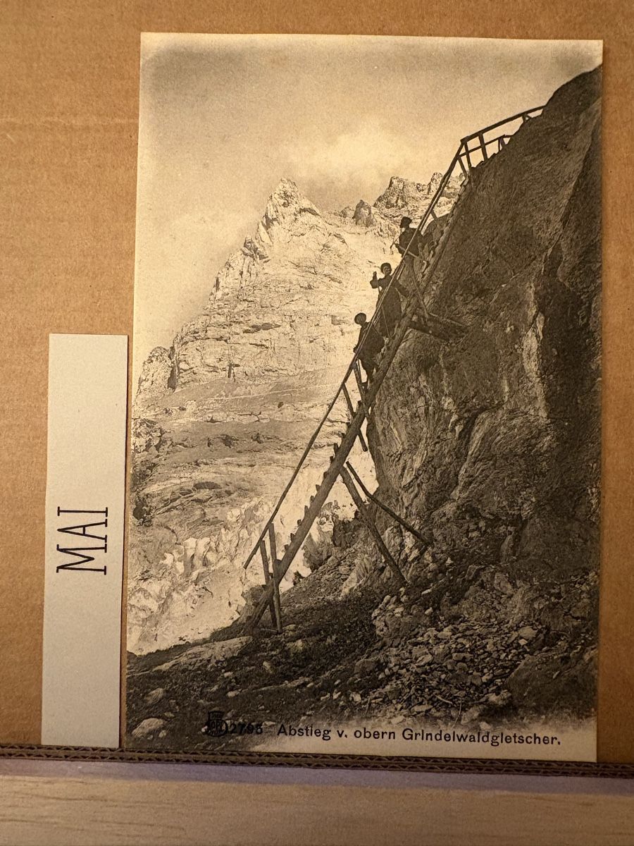 Cartoline postali: AK von Abstieg oberen Grindelwald Gletscher – Usato da Rümlang venduto da Kartenpost1