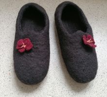 Handgefertigte Filzpantoffeln von Ulrike Ay
