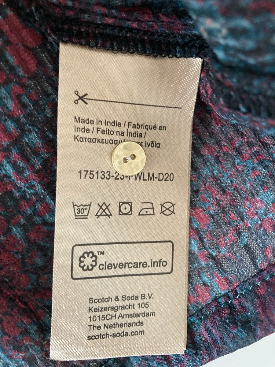 Maison Scotch Camicette: Scotch & Soda Bluse gemustert Viskose Grösse 38 – Usato da Zürich venduto da Timbera 2