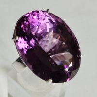 NEU: Amethyst Ring Schmuck Grösse 57 Designerstück