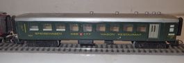Märklin H0 - 2 x SBB grüne & rote WR Blech Leichtstahlwagen