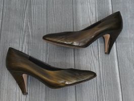 💞​ Vintage SERVAS Pumps - 37 - Metallic-Look