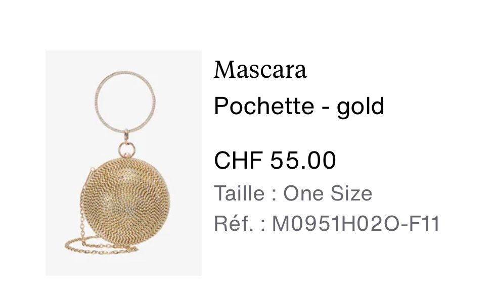 Borse da donna: Mascara - pochette gold NEW – Nuovo (secondo la descrizione) da Winterthur venduto da Emma0312 7