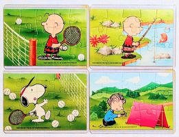 4 Ü-Ei Puzzles The Peanuts & Snoopy aus den 90er Jahre