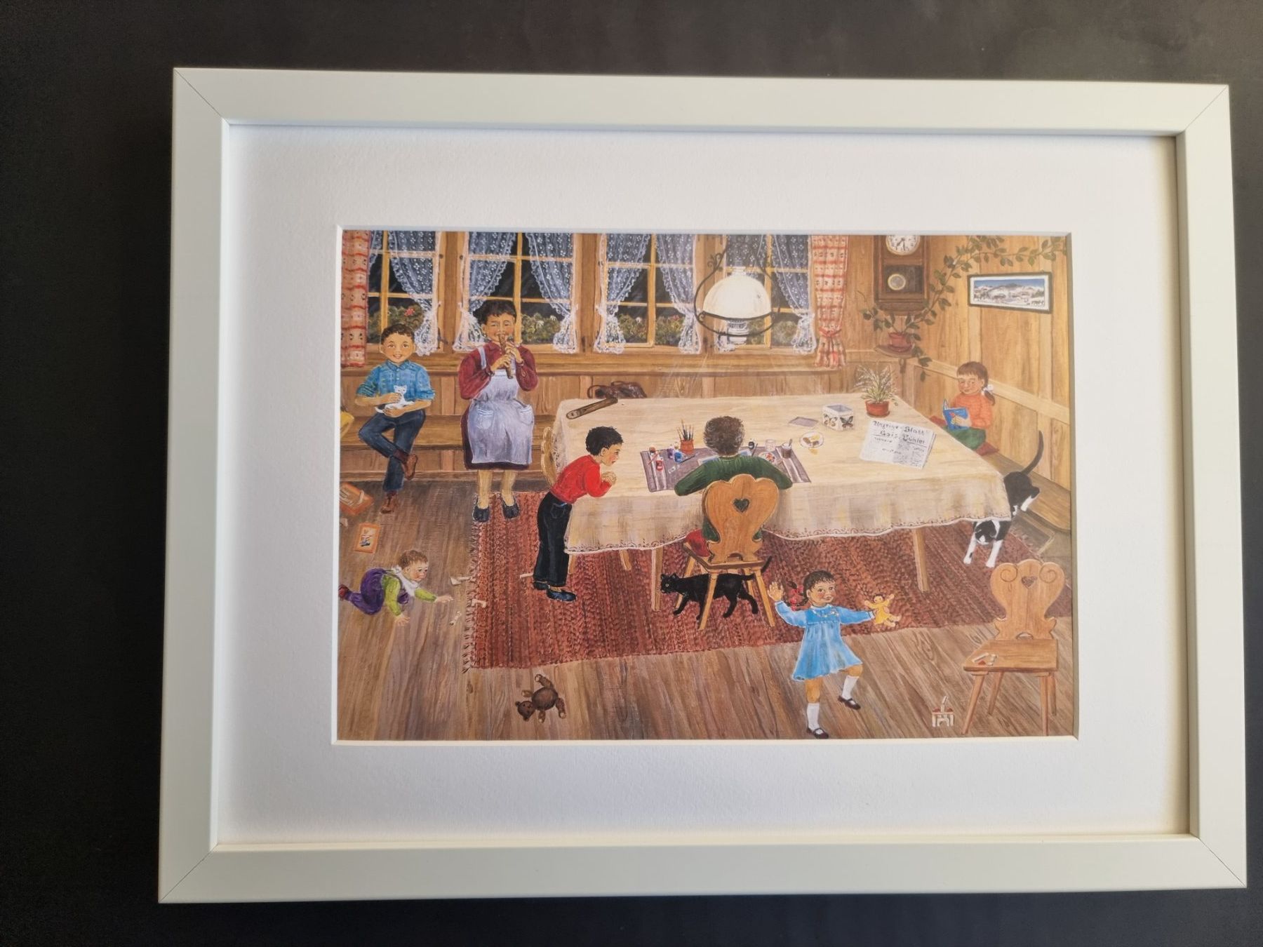 Foto & Immagini: FLÖCKLI DAS GEISSLEIN BILD VON LILLY LANGENEGGER – Usato da Gersau venduto da grafik-kunst