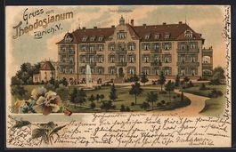Litho Zürich, Theodosianum, Fontäne, B