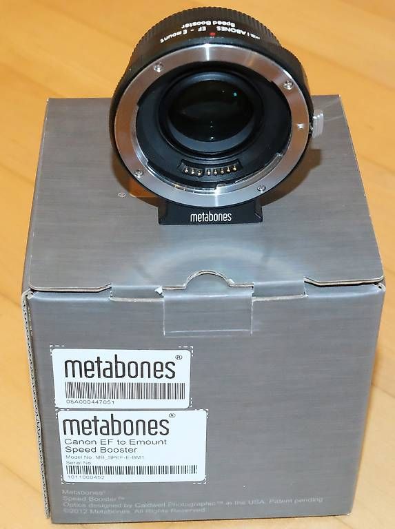 Metabones Adattatori foto: Metabones EF-E Mount Speed Booster x0.71 Canon EF -> Sony E – Usato da Genestrerio venduto da ang_z9xj