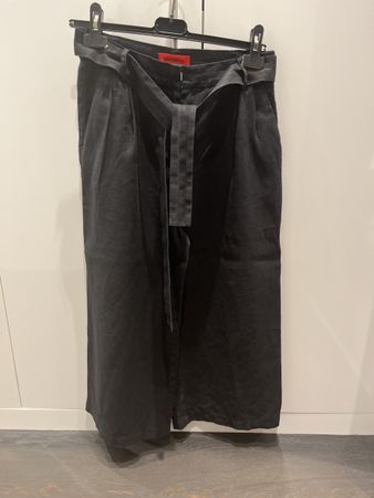Max&co black trousers /Hose with belt/ribbon