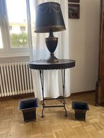 Set vintage in metallo dipinto 