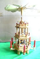Pyramide mit Figuren der Weihnachtsgeschichte, 45 cm. Nr.1