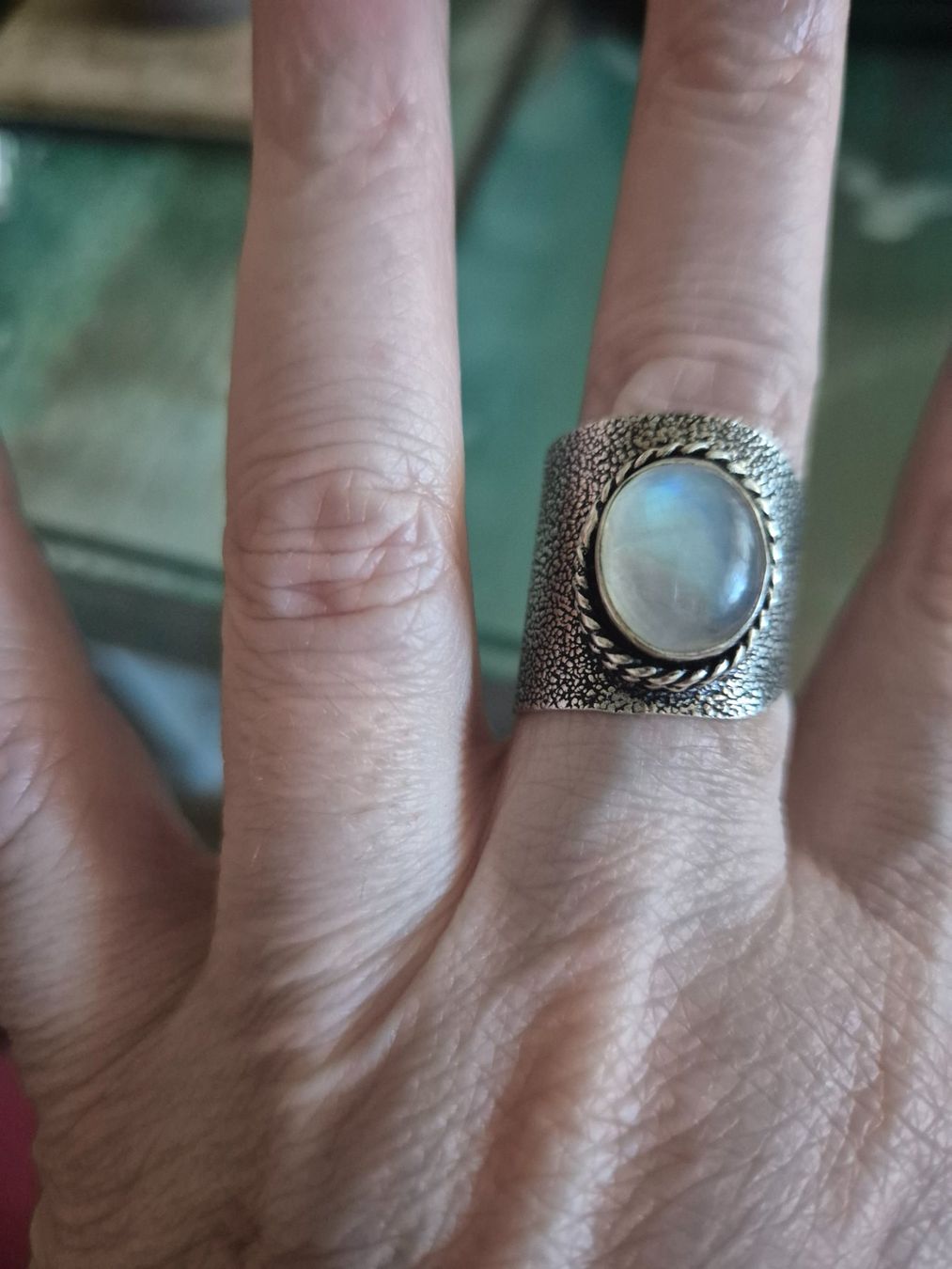 Ringe: Bague en argent 925 ouverte avec pierre de lune – Neu (gemäss Beschreibung) aus uvrier von lau_r7w6 2