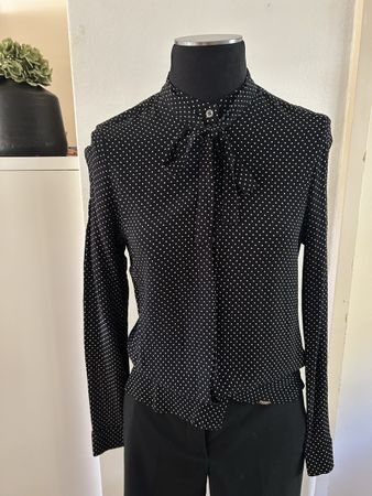 CINQUE Bluse schwarz/weiss gepunktet, Gr. 36, Neuwertig!