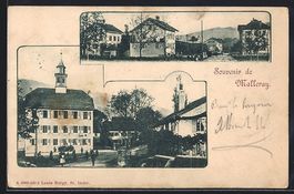 Malleray, Restaurant, Ortspartien mit Pa
