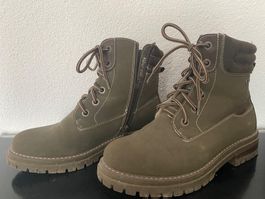 Jenny Fairy Winter Boots, Khaki, Gefüttert, Gr. 39