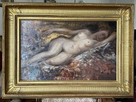 Gemälde „liegender weiblicher Akt“, Castres (1881-1964)