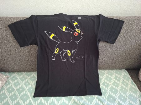 POKEMON Sketch UNIQLO UT T-Shirt New/Black/M!