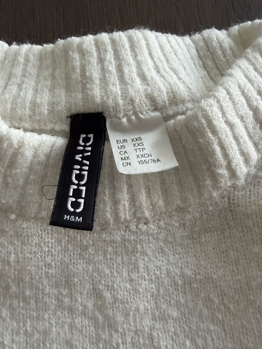 H&M Maglioni & Felpe: Pull blanc | H&M | bon état – Usato da Sion venduto da bis_fs8h 5