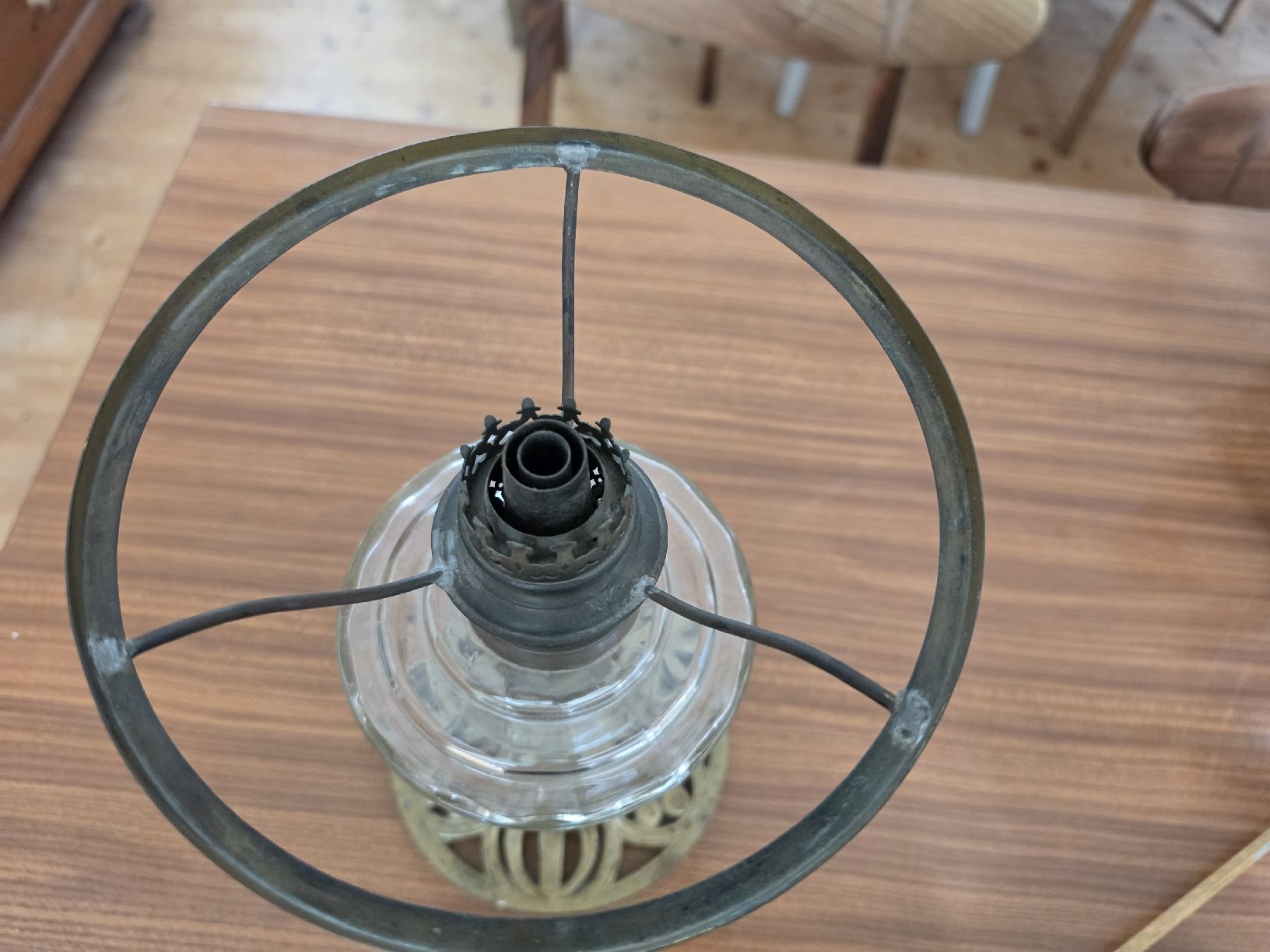 Lampade: Öllampe Messing Glas Vintage – Usato da Mettlen venduto da elios0888 6