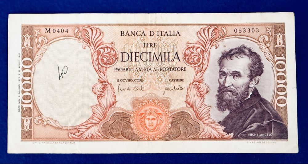 10'000 Lire 1962 Italien Banknote in Sehr schön (Gebraucht) in ...
