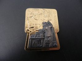 Fasnacht Plakette Basel 1990 - Goldene Ausführung