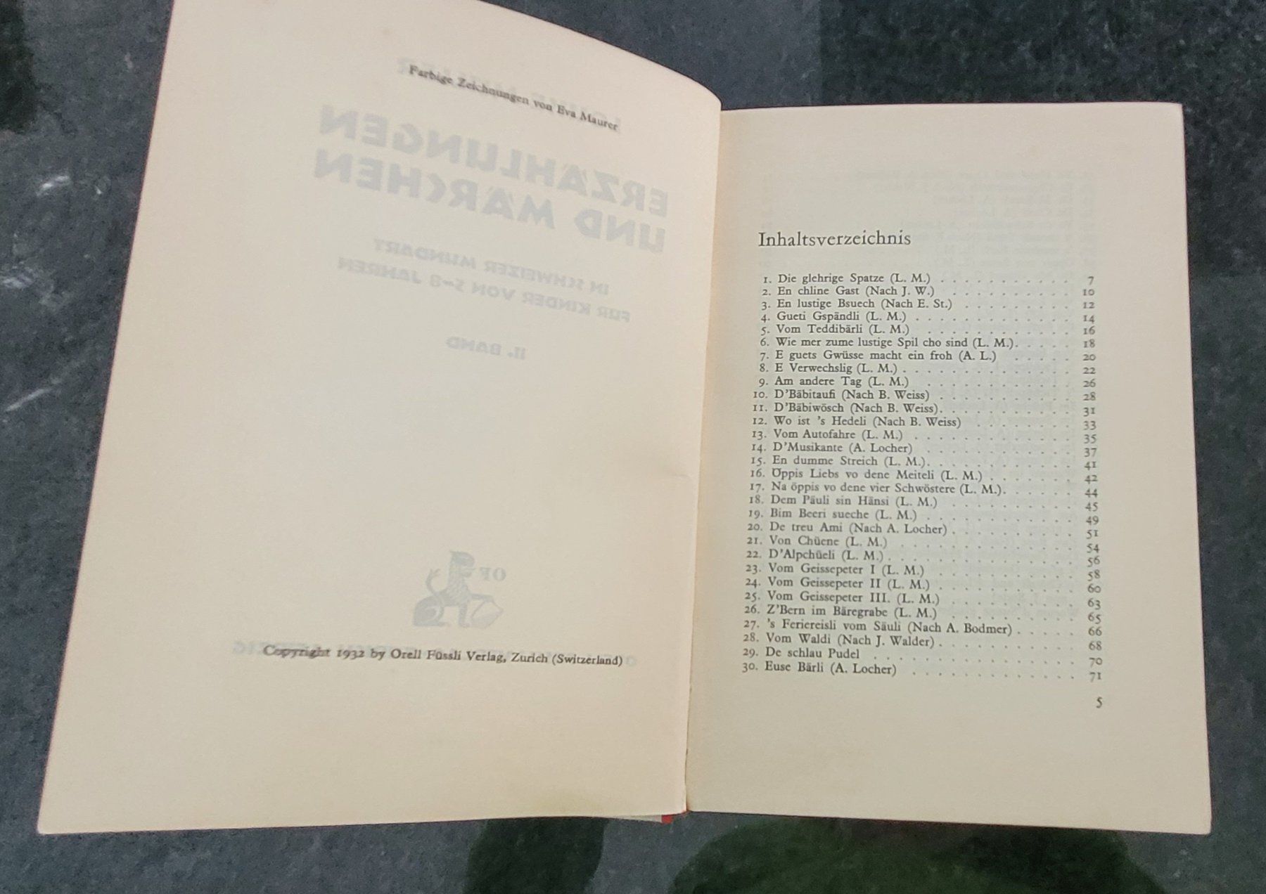 Libri: Louise Müller  ERZÄHLUNGEN UND MÄRCHEN  II.BAND  1932 – Usato da SCHÜBELBACH venduto da CoKaHa 2