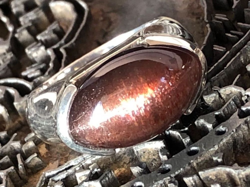 Ringe: IOLITH - SONNENSTEIN  Katzenauge Silber Ring !!! Grösse: 56 – Neu (gemäss Beschreibung) aus Seftigen von tigers12 2