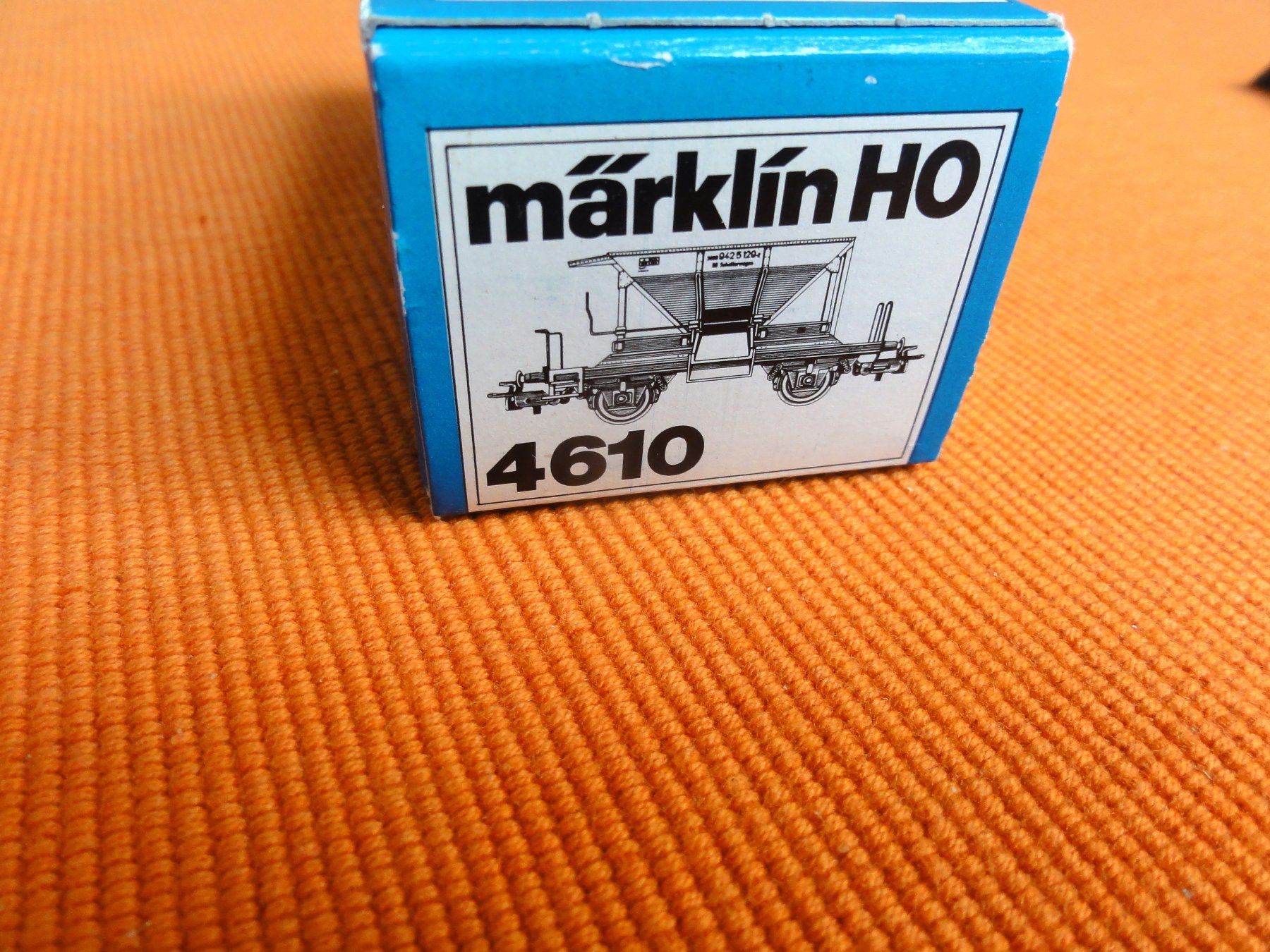 Märklin Modellini di ferrovie: Märklin 4610 Schotterwagen – Nuovo e nell'imballaggio originale da Ebikon venduto da 2297