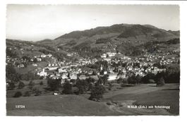 Wald (ZH) mit Scheidegg  Dorfansicht - echte Foto Gross 1961