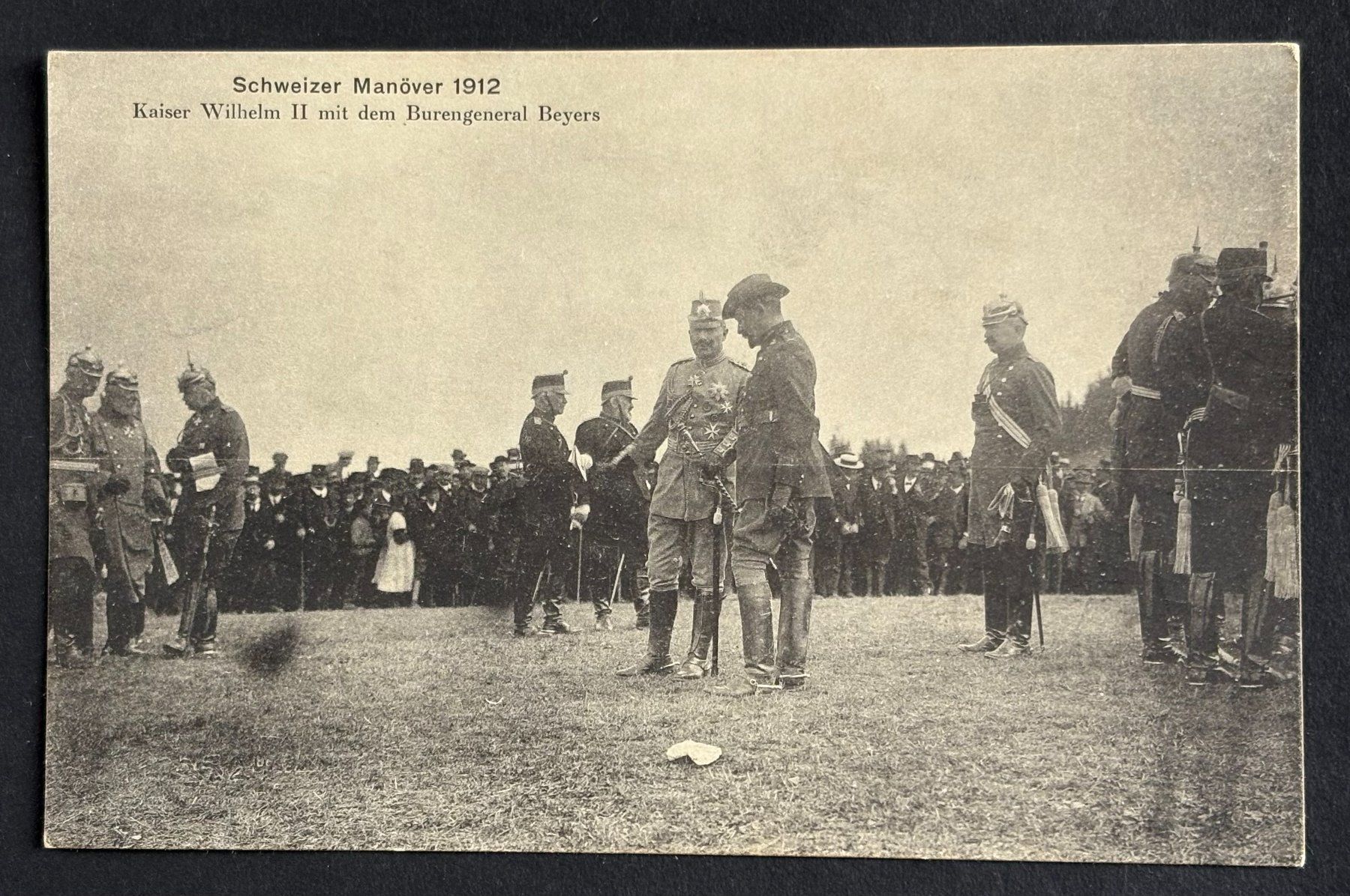 Cartoline postali: SCHWEIZER MANÖVER 1912 KAISER WILHELM II – Usato da Ostermundigen venduto da wini63