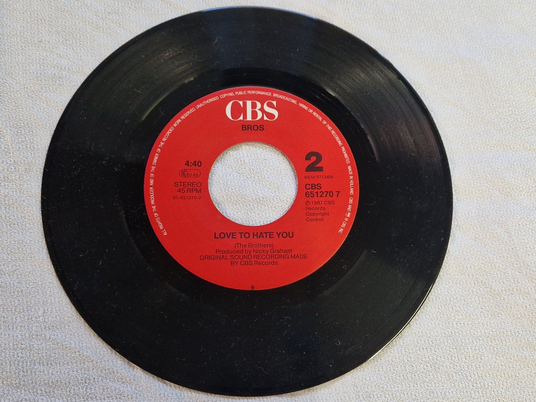 Schallplatten: Vinyl Single Bros – Gebraucht aus Bilten von Mic2022 3