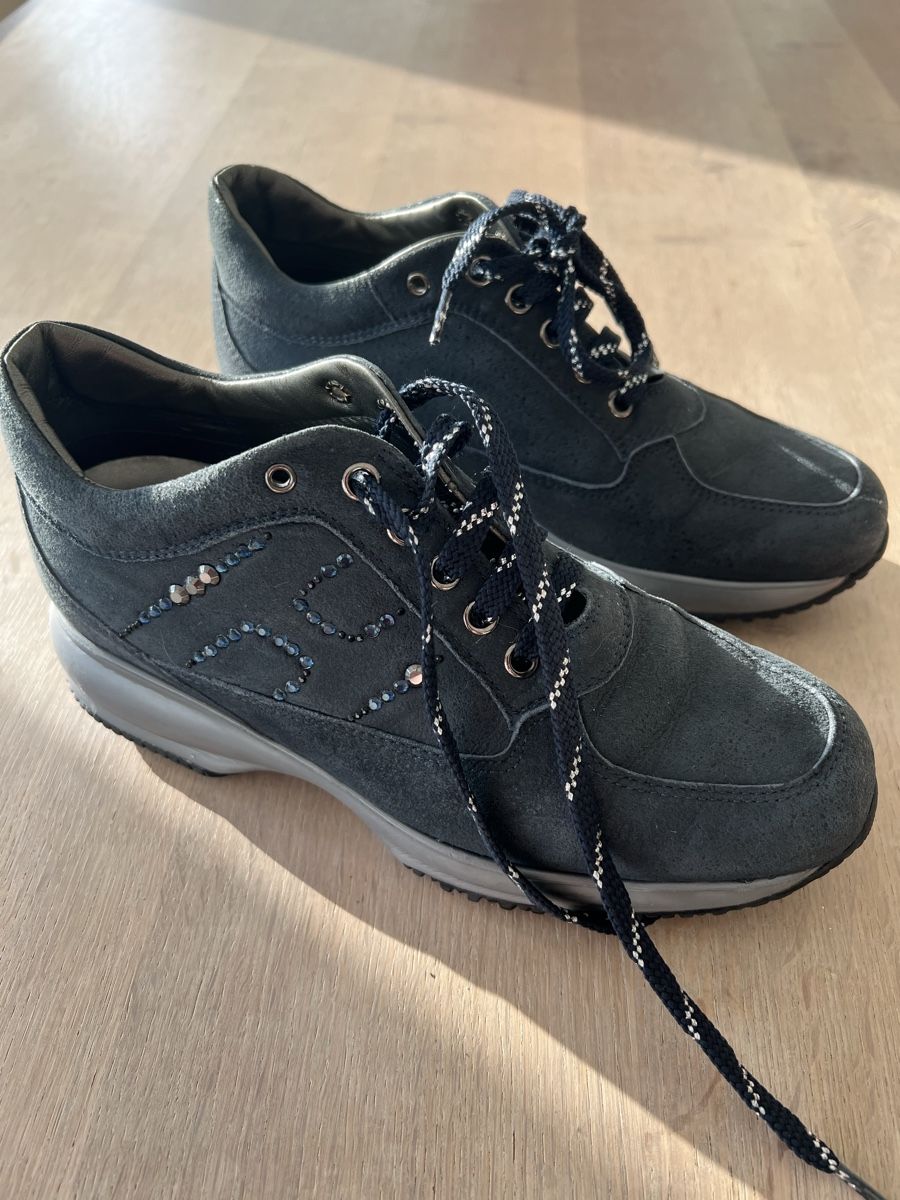 Hogan Scarpe da donna: Hogan Schuhe Damen, Gr. 36, Dunkelblau – Usato da Meilen venduto da Namaycus 1