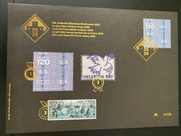 schönste Schweizer Briefmarke 2025 mit Goldstempel limitiert