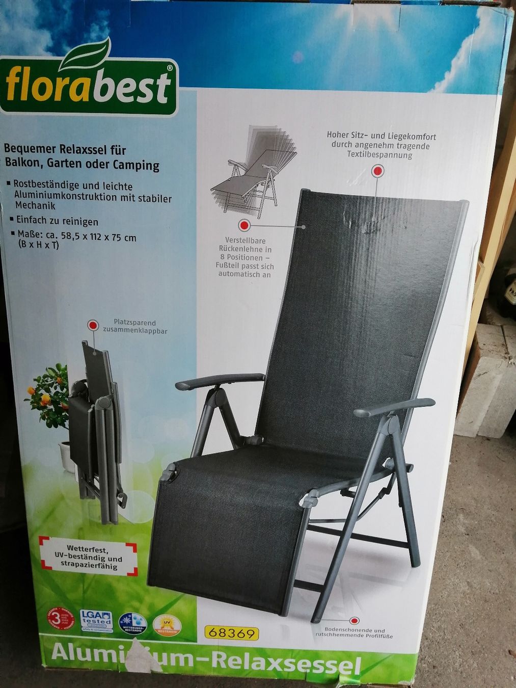 Sessel: Bequemer Relaxsessel rostfrei Original verpackt – Neu und originalverpackt aus Wettingen von zadina39