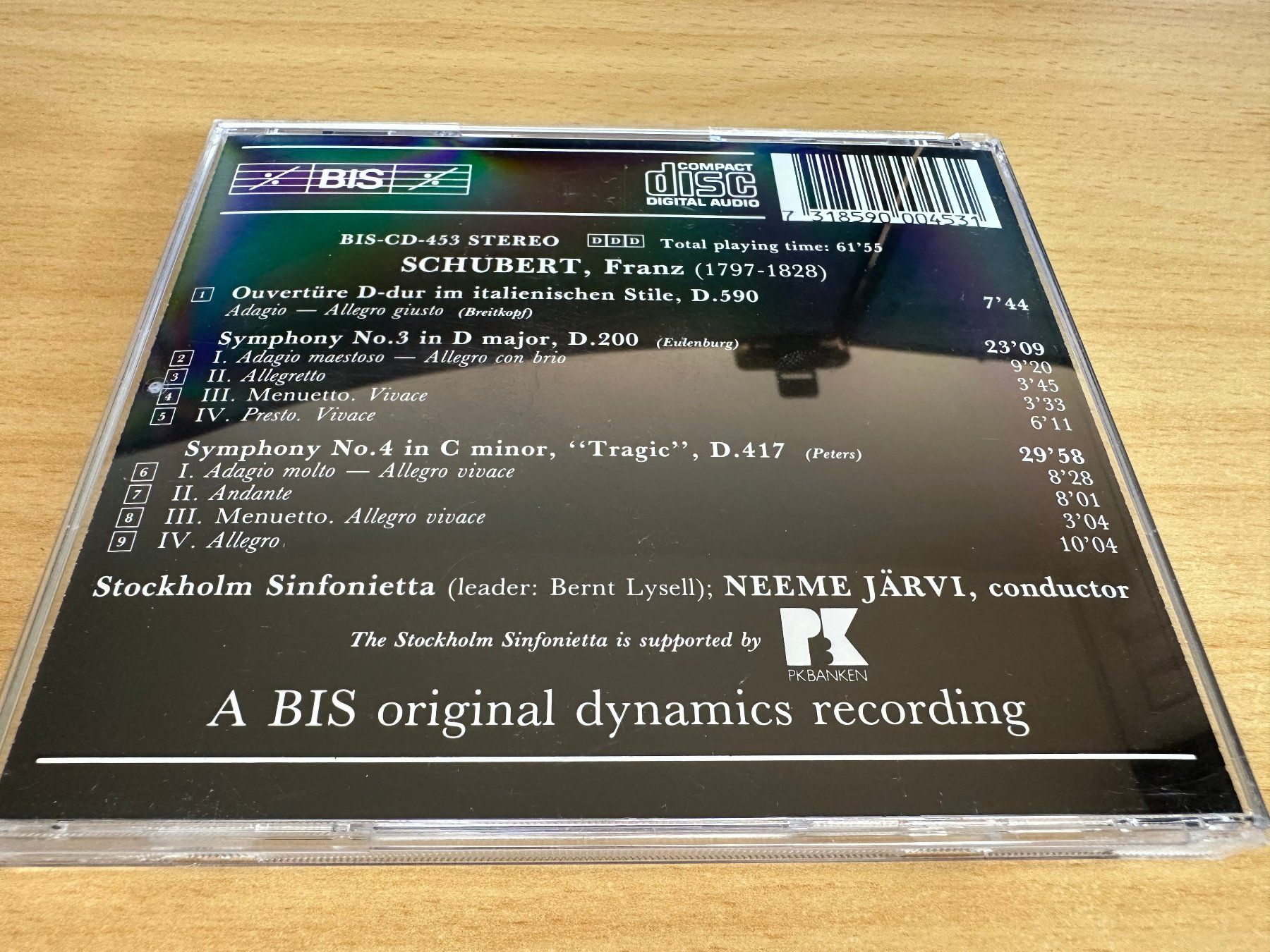 CD: Schubert - Symphony No.3 In D Major, Symphony No.4 In C Mino – Usato da Rikon im Tösstal venduto da Alpenmutz 1